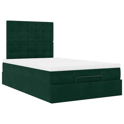 Struttura Letto Pouf con Materassi 120x190 cm Velluto | homemem39