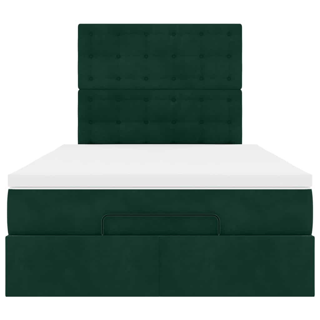 Struttura Letto Pouf con Materassi 120x190 cm Velluto | homemem39