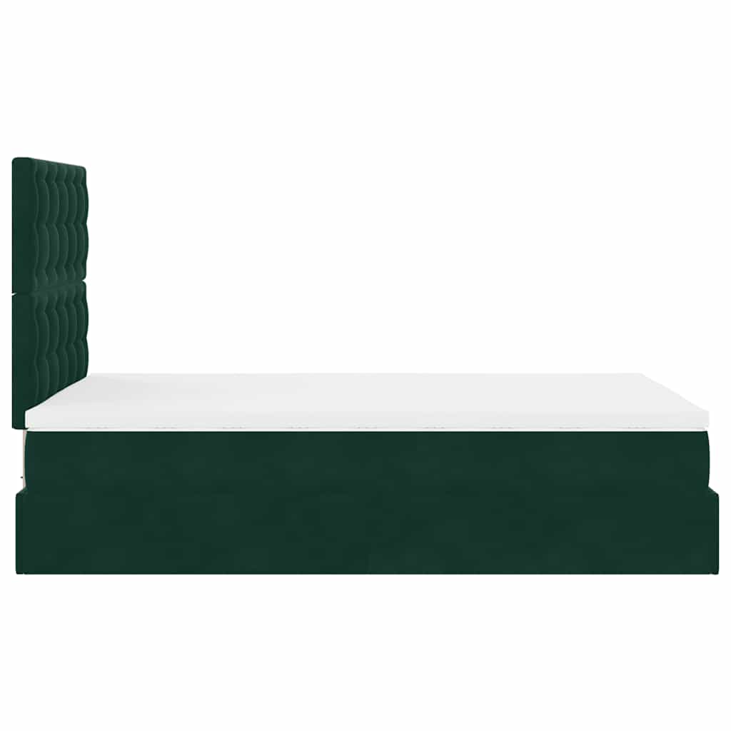 Struttura Letto Pouf con Materassi 120x190 cm Velluto | homemem39