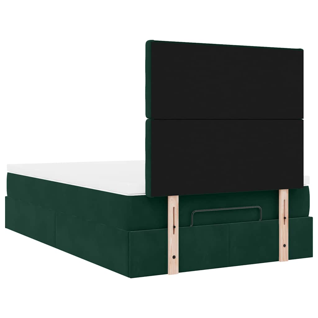 Struttura Letto Pouf con Materassi 120x190 cm Velluto | homemem39
