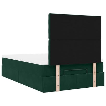 Struttura Letto Pouf con Materassi 120x190 cm Velluto | homemem39