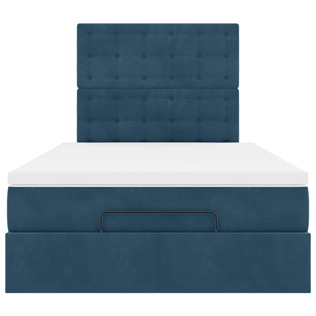 Struttura Letto Pouf con Materassi 120x190 cm Velluto | homemem39