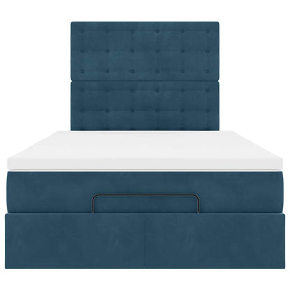 Struttura Letto Pouf con Materassi 120x190 cm Velluto | homemem39