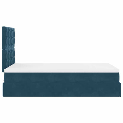 Struttura Letto Pouf con Materassi 120x190 cm Velluto | homemem39