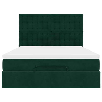 Struttura Letto Pouf con Materassi 160x200 cm Velluto | homemem39