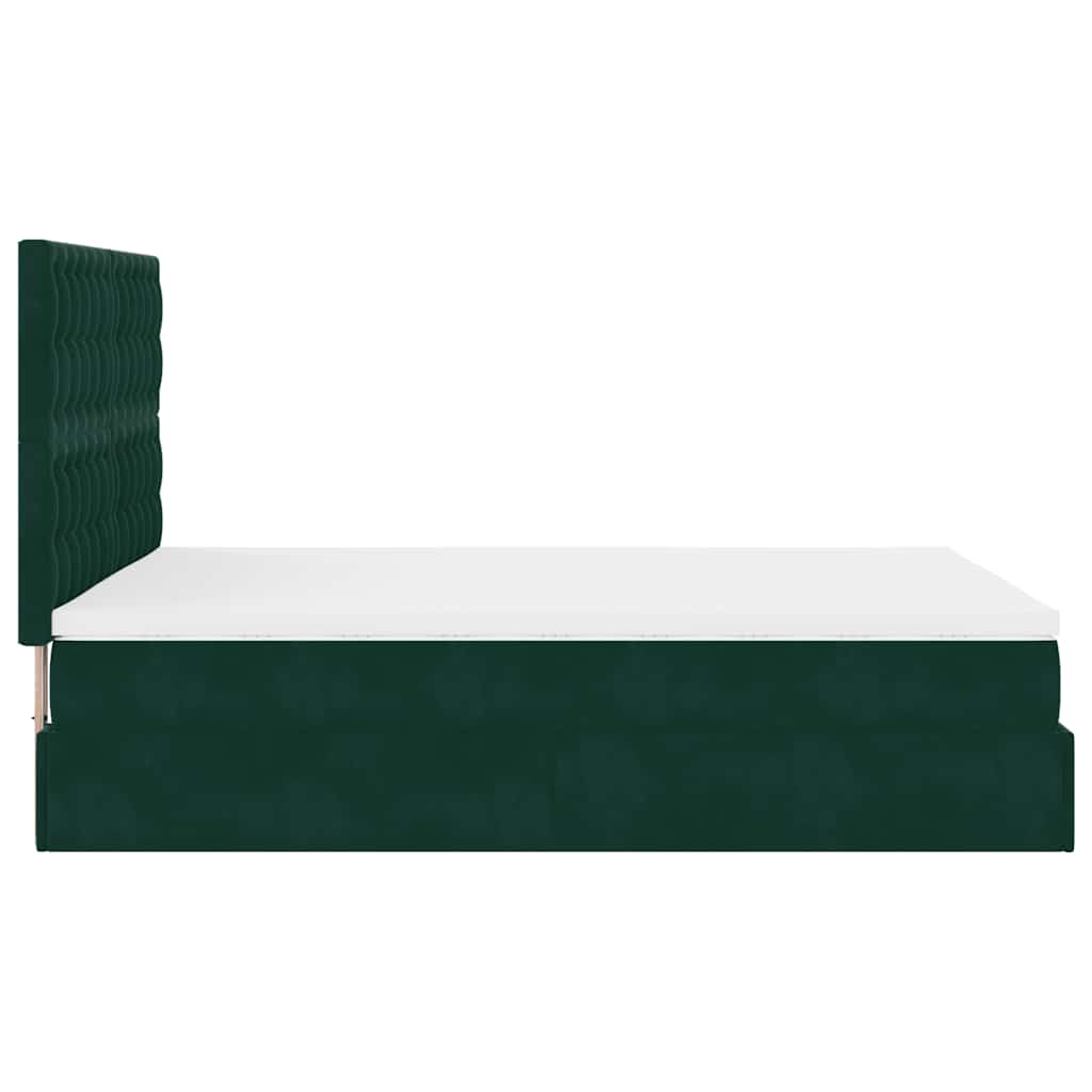 Struttura Letto Pouf con Materassi 160x200 cm Velluto | homemem39