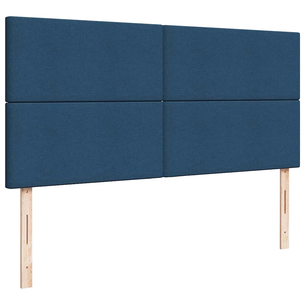 Struttura Letto Pouf con Materassi Blu 180x200cm in Tessuto | homemem39