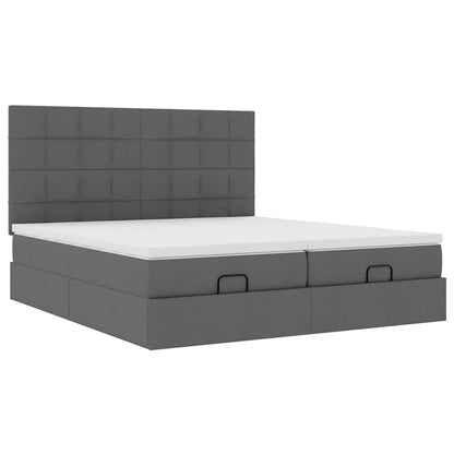 Struttura Letto Pouf con Materassi 160x200 cm in Tessuto | homemem39