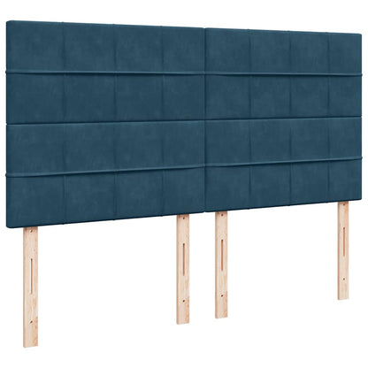 Struttura Letto Pouf con Materassi 180x200 cm Velluto
