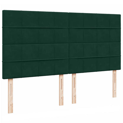 Struttura Letto Pouf con Materassi 200x200 cm Velluto