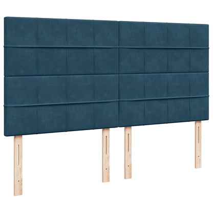 Struttura Letto Pouf con Materassi 200x200 cm Velluto