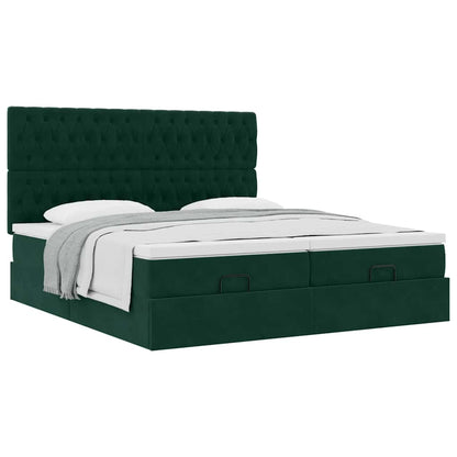Struttura Letto Pouf con Materassi 180x200 cm Velluto | homemem39