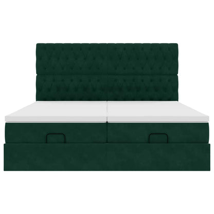 Struttura Letto Pouf con Materassi 180x200 cm Velluto | homemem39