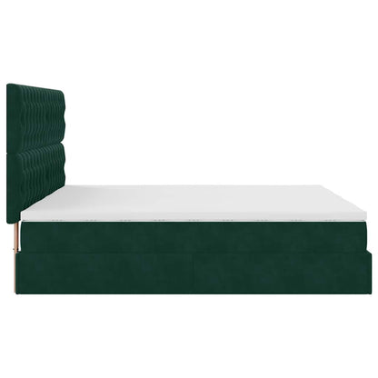 Struttura Letto Pouf con Materassi 180x200 cm Velluto | homemem39
