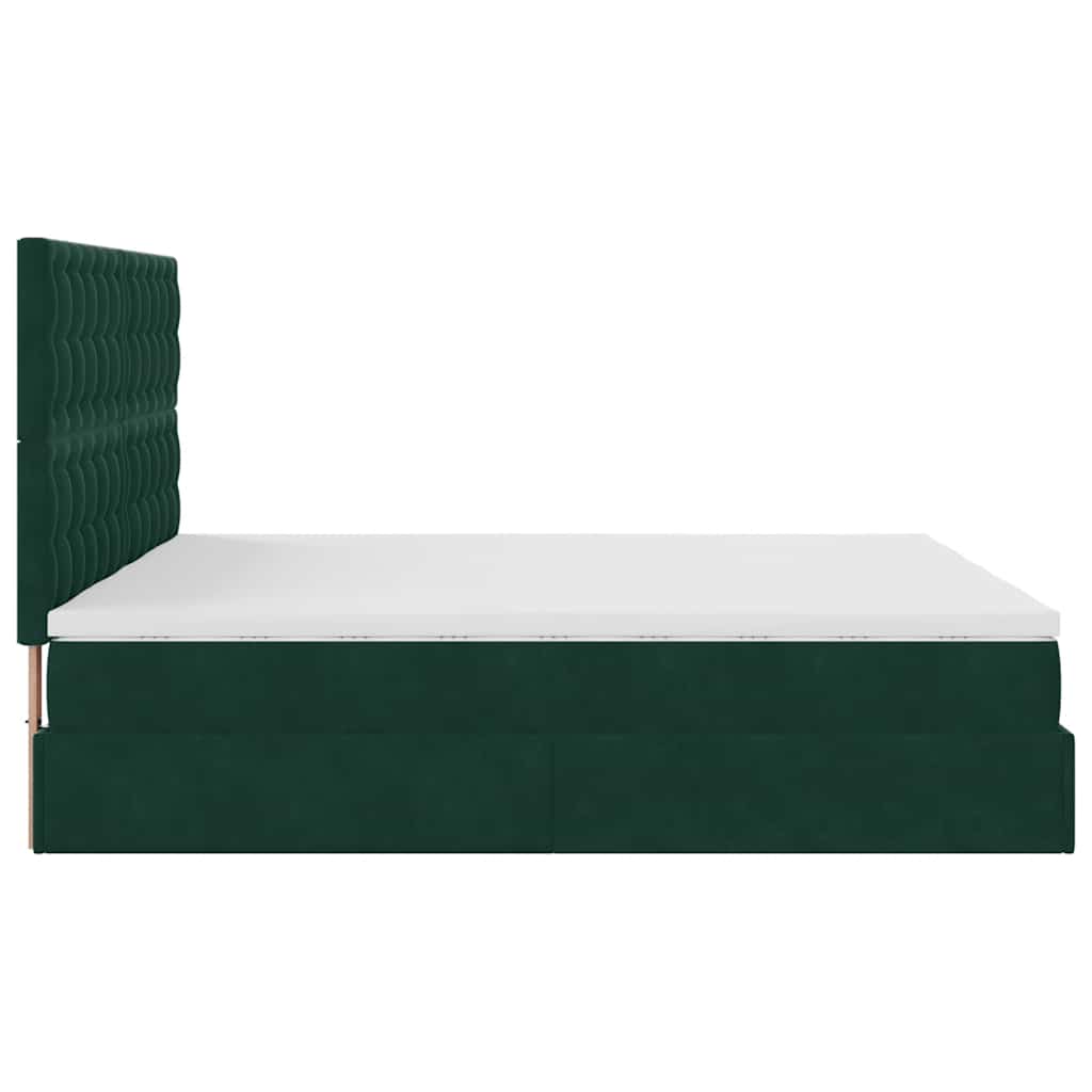Struttura Letto Pouf con Materassi 200x200 cm Velluto | homemem39
