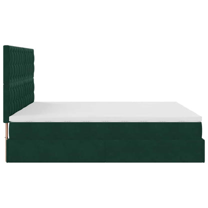 Struttura Letto Pouf con Materassi 200x200 cm Velluto | homemem39
