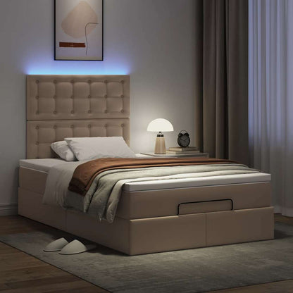 Struttura Letto Pouf con Materasso 120x190 cm Similpelle | homemem39