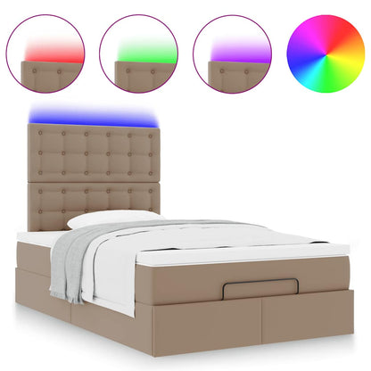 Struttura Letto Pouf con Materasso 120x190 cm Similpelle | homemem39