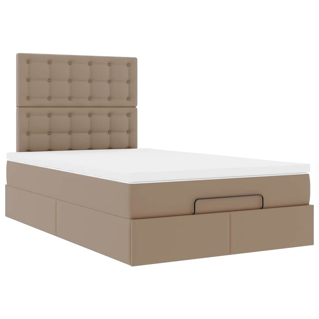 Struttura Letto Pouf con Materasso 120x190 cm Similpelle | homemem39