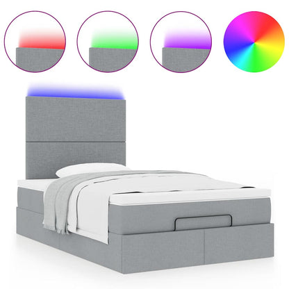 Struttura Letto Pouf con Materasso 120x190 cm in Tessuto | homemem39