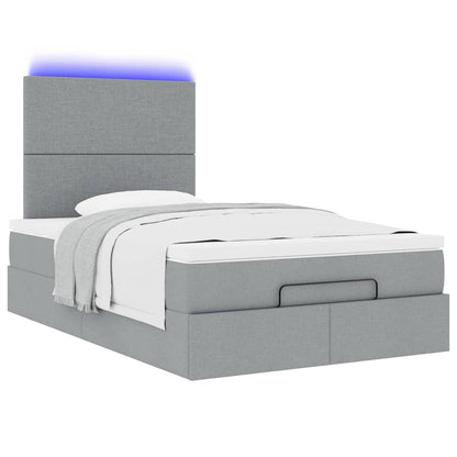 Struttura Letto Pouf con Materasso 120x190 cm in Tessuto | homemem39