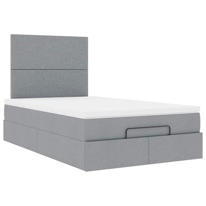 Struttura Letto Pouf con Materasso 120x190 cm in Tessuto | homemem39