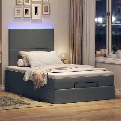 Struttura Letto Pouf con Materasso 80x200 cm in Tessuto | homemem39