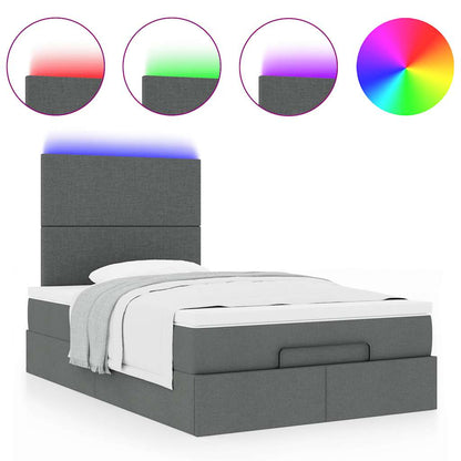 Struttura Letto Pouf con Materasso 80x200 cm in Tessuto | homemem39