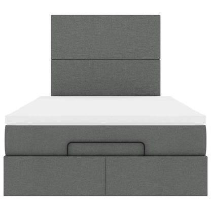 Struttura Letto Pouf con Materasso 80x200 cm in Tessuto | homemem39