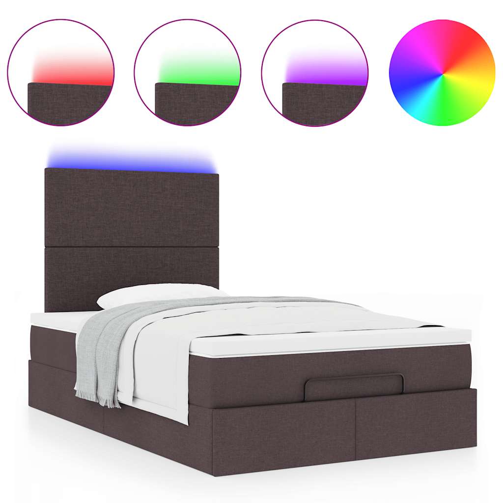 Struttura Letto Pouf con Materasso 80x200 cm in Tessuto | homemem39
