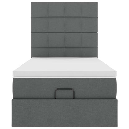 Struttura Letto Pouf con Materasso 90x190 cm in Tessuto | homemem39