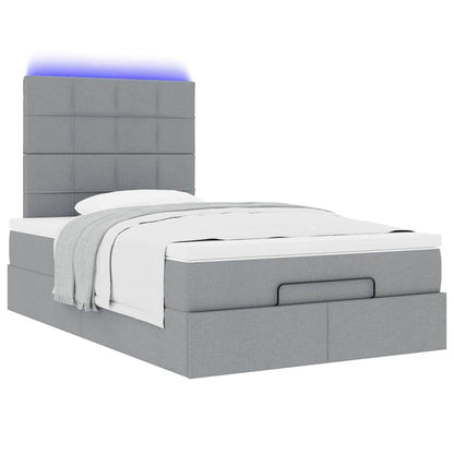 Struttura Letto Pouf con Materasso 120x190 cm in Tessuto | homemem39