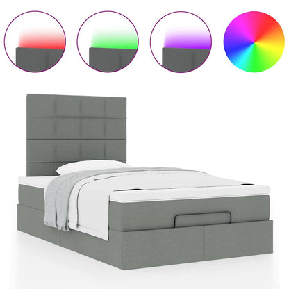 Struttura Letto Pouf con Materasso 80x200 cm in Tessuto | homemem39