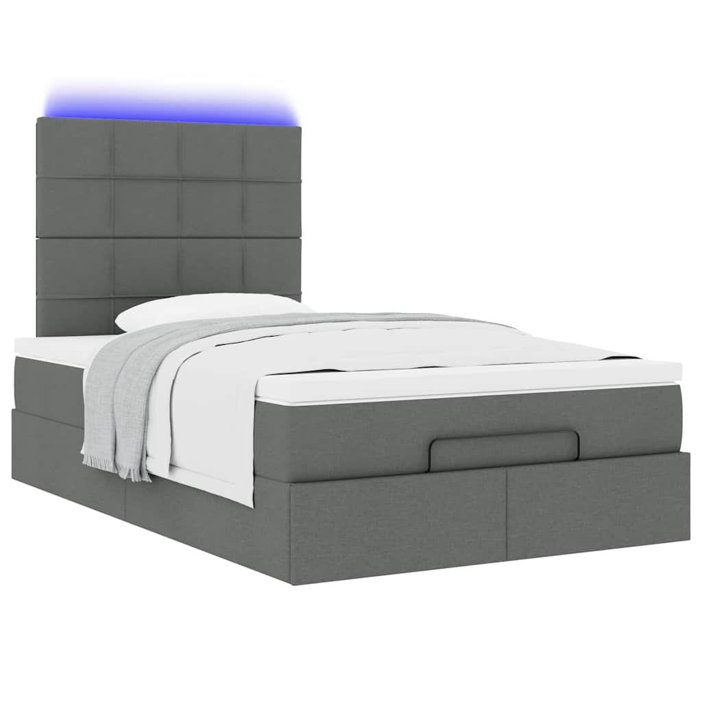 Struttura Letto Pouf con Materasso 80x200 cm in Tessuto | homemem39