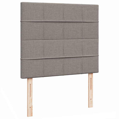 Struttura Letto Pouf con Materasso Tortora 120x200cm in Tessuto
