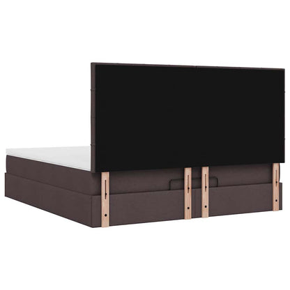 Struttura Letto Pouf con Materasso 180x200 cm in Tessuto | homemem39