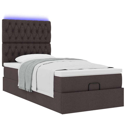Struttura Letto Pouf con Materasso 80x200 cm in Tessuto | homemem39