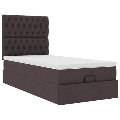 Struttura Letto Pouf con Materasso 80x200 cm in Tessuto | homemem39