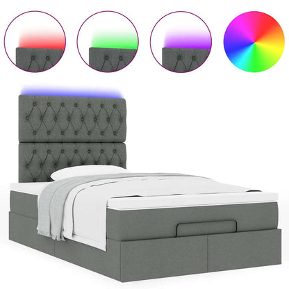 Struttura Letto Pouf con Materasso 80x200 cm in Tessuto | homemem39