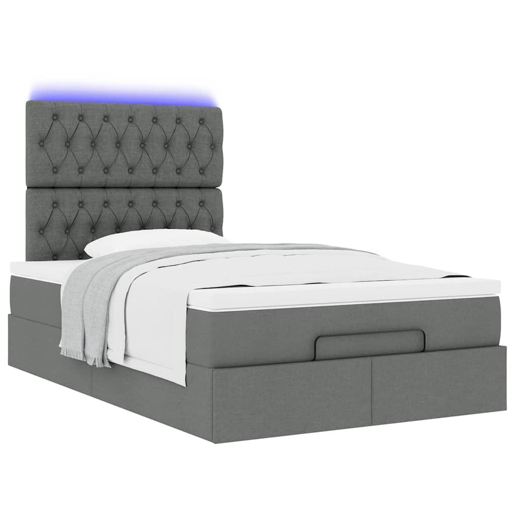 Struttura Letto Pouf con Materasso 80x200 cm in Tessuto | homemem39