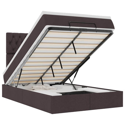 Struttura Letto Pouf con Materasso 80x200 cm in Tessuto