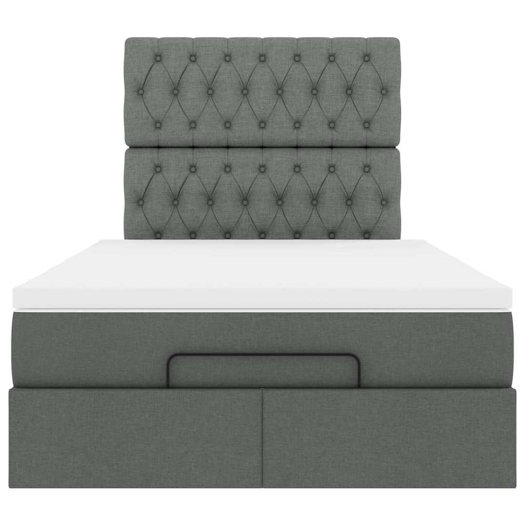 Struttura Letto Pouf con Materasso 120x200 cm in Tessuto