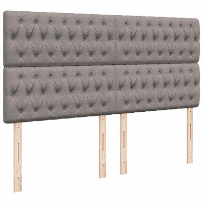 Struttura Letto Pouf con Materasso Tortora 180x200cm in Tessuto | homemem39