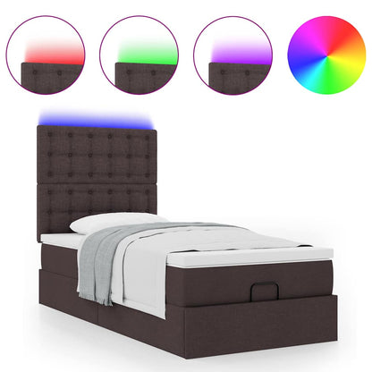 Struttura Letto Pouf con Materasso 80x200 cm in Tessuto | homemem39