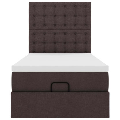 Struttura Letto Pouf con Materasso 80x200 cm in Tessuto | homemem39
