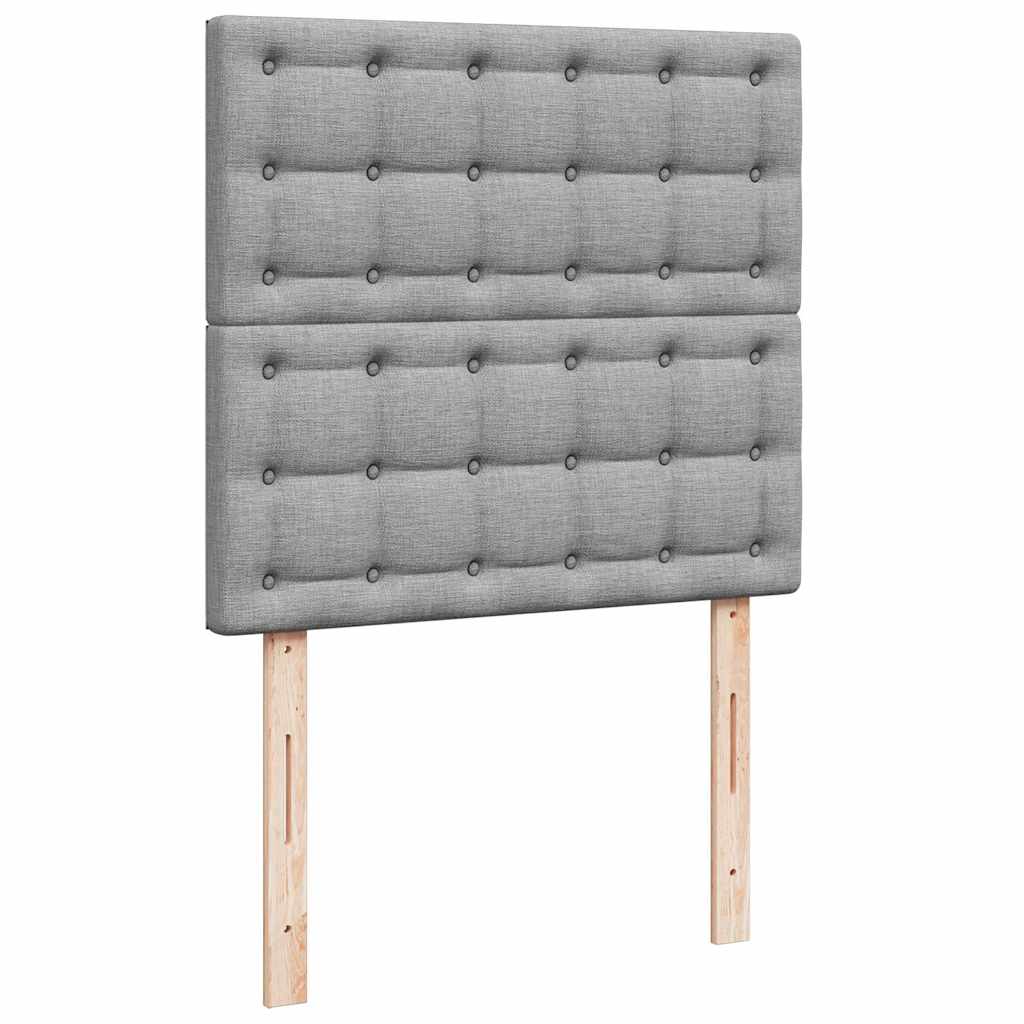 Struttura Letto Pouf con Materasso 90x190 cm in Tessuto | homemem39
