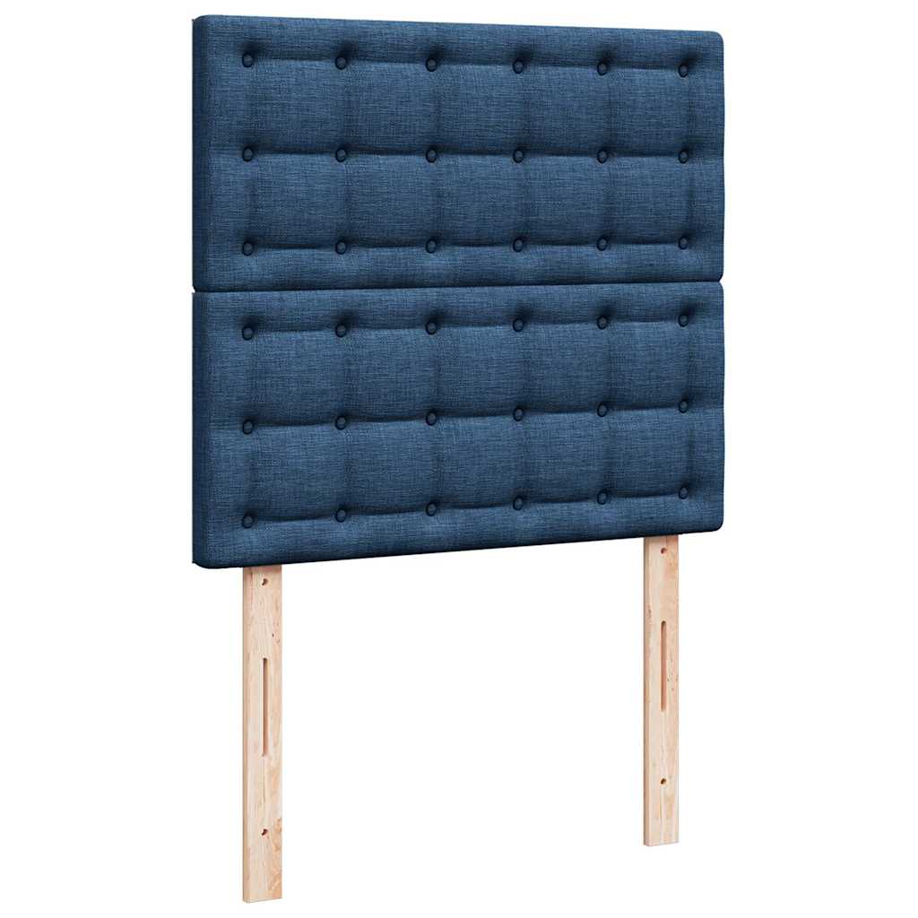 Pouf Letto con Materasso e LED Blu 100x200 cm in Tessuto | homemem39