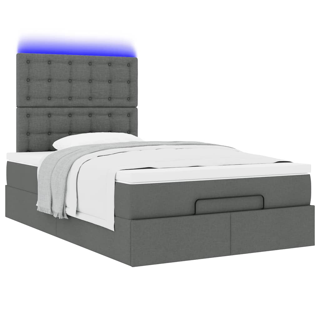 Struttura Letto Pouf con Materasso 80x200 cm in Tessuto | homemem39