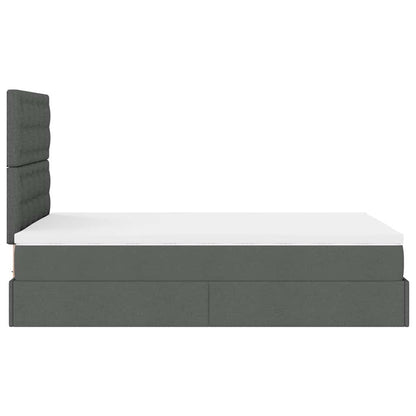 Struttura Letto Pouf con Materasso 80x200 cm in Tessuto | homemem39