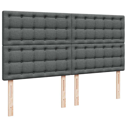 Struttura Letto Pouf con Materasso 160x200 cm in Tessuto
